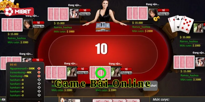 Top Game Bài Online hấp dẫn